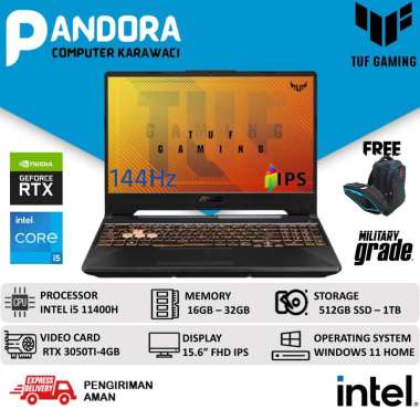 ASUS TUF GAMING F15 FX506HEB i5 11400H 32GB 1TB SSD RTX 3050TI 144HZ WINDOWS 11 16GB/512GB