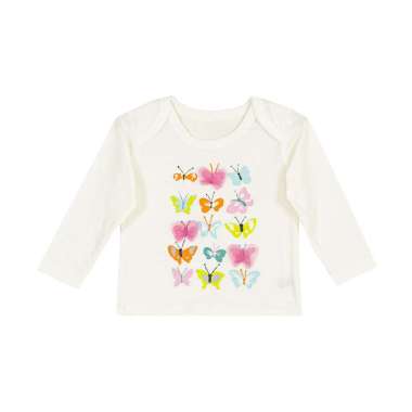 TORIO Long Sleeve T-Shirt Butterfly - Kaos Bayi Lengan Panjang 3-6 bulan