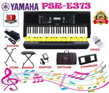 yamaha psre373 psr-e373 psr e 373 paket keyboard