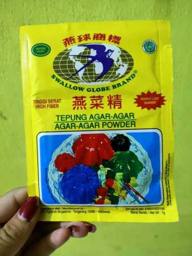 Agar agar swallow_Putih/Plain_[ 1 box /12 sachet] Putih