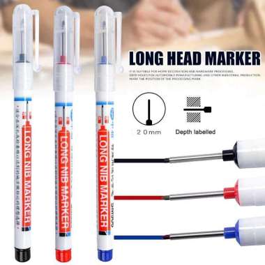 NEW Spidol Kepala Panjang Long Nib Head Marker Waterproof 317 Penanda Tinta Spidol Whiteboard Putih 
