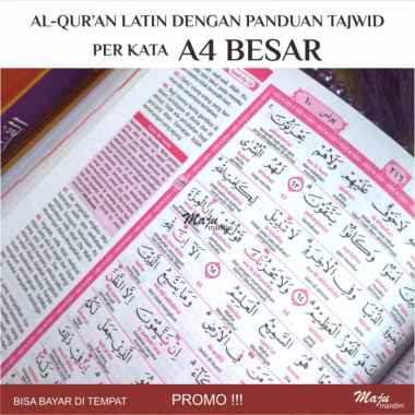 Alquran terjemah latin besar A4 lengkap 30 juz transliterasi per kata dan terjemah per kata - khat u