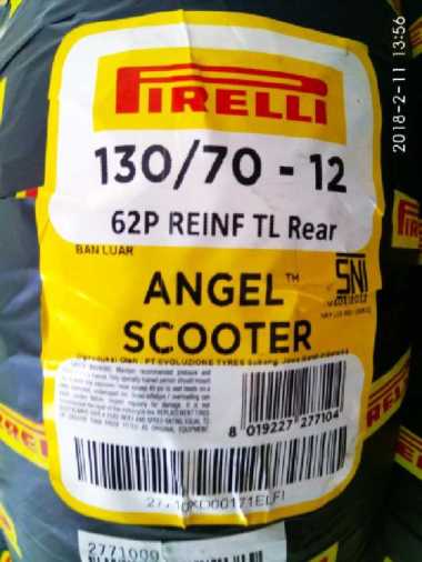 Ban Vespa Pirelli Angel Scooter Uk 130/70 ring 12