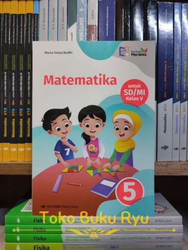 Buku Matematika Kelas 5 SD Kurikulum Merdeka Erlangga Multivariasi Multicolor