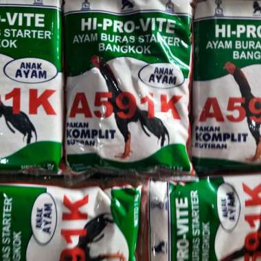 Makanan Pakan Pur Voer Anak Ayam Hi-Pro-Vite 591K 591-K A591K 1 Kg