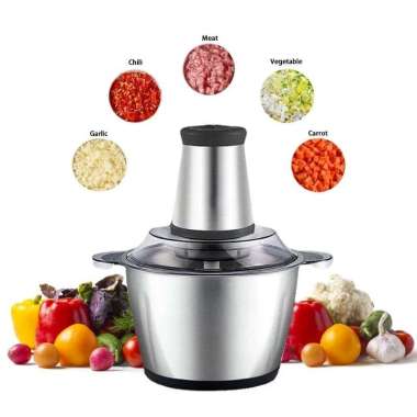 Blender Daging Stainless Steel 2 Liter Penggiling Daging Elektrik Stainless Kualitas Bagus Chopper S