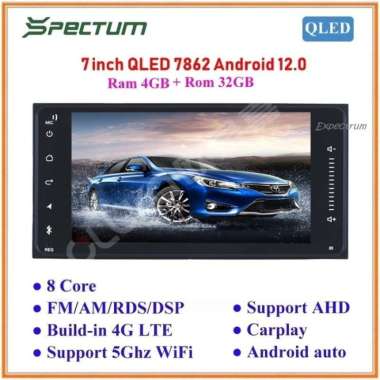 Head unit Android SPECTUM TS10s UIS7862 DSP IPS 4G GPS BT WIFI Carplay - OEM 7". 4+32GB