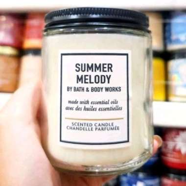 BBW SUMMER MELODY 1 WICK SCENTED CANDLE 198 G PENGHARUM RUANGAN