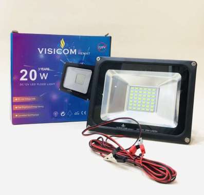 Lampu Tembak / Lampu Sorot / Lampu LED Flood DC 12V 20 Watt Green Hemat Visicom