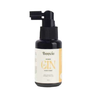 Bonvie Anti Hairfall Kemiri Gin Hair Tonic 60ml tea