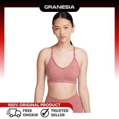 Nike Indy Women's Light-Support Padded V-Neck Sports Bra CZ4457618|SportBra Fitness Wanita M