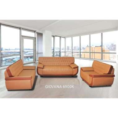 Sofa 321 Giovana HJ LUX elegant kursi busa kulit ruang tamu