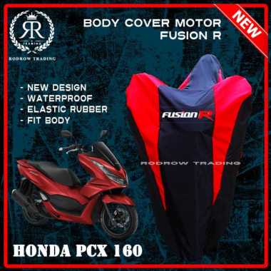 Body Cover Motor New PCX 2021 / Sarung Motor New PCX 2021 - FUSION R uk XL hitam
