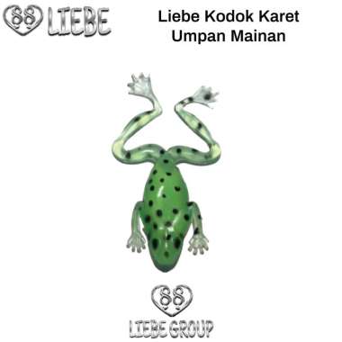 Liebe soft lure casting kodok karet gid