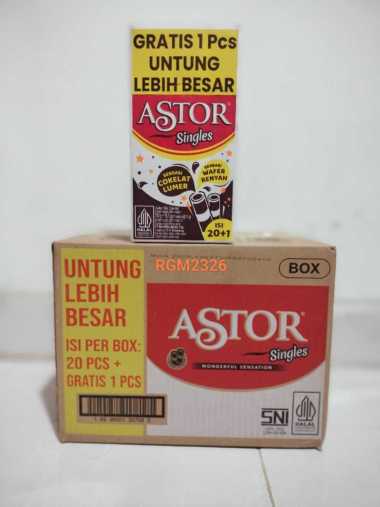 ASTOR Singel Wafer 1 Box Isi 20 + 1 (Per Karton)