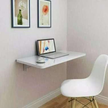 100% Produk Ori Folding Table Wall Mounted / Meja Lipat Dinding 60X40 Multicolor