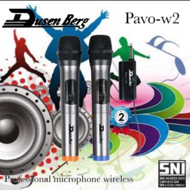 Microphone Wireless Dusenberg Pavo W-2 Original Microphone 2 Mic