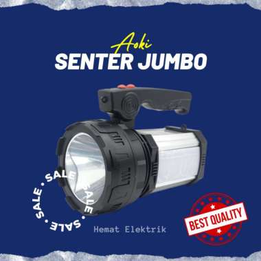 Senter LED Lampu Emergency Powerbank Charger USB Aoki Senter Camping Super Terang Tahan Lama Baterai