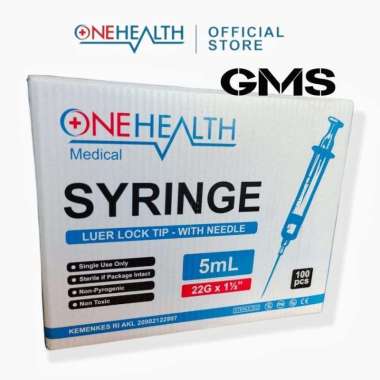 Syringe 1cc , 3cc , 5cc , 10cc , 20 cc , 50 cc Onehealth / Onemed Per Box isi 100 Pcs / Spuit Onehea