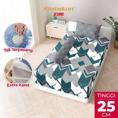 Kintakun DLUXE Sprei Set Fitted Tinggi 25cm ZELINDA 90x200/ 100x200 / 120x200 Aesthetic Varian Size