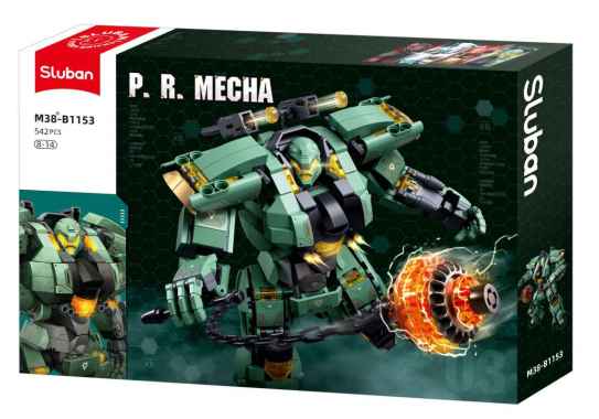 SLUBAN ROBOT M53-B1153 PR MECHA GREEN/BLACK