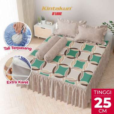 Kintakun DLUXE Sprei Set Rumbai Tinggi 25cm ZANAIRA 160x200 / 180x200 Seprai Queen King Aesthetic B2