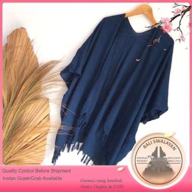 Kardigan Polos | Cardigan Bali | Auter Rayon | Outer Lilit Murah Navy