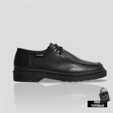 Prodigo * Sepatu Pria Jepara Full Black | Sepatu Low Boots | Sepatu Pantofel | Sepatu Kerja | Sepatu