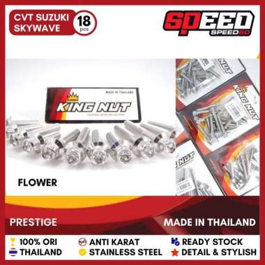 Baut CVT Suzuki Skywave Baut Probolt Thailand Stainless King Nut