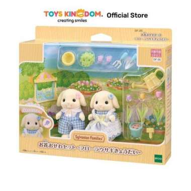 Toys Kingdom Sylvanian Families Set Boneka Blossom Gardening Rabbit