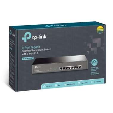 TP-Link / TPLink Switch 8-Port Gigabit with 8-Port PoE+ TL-SG1008MP