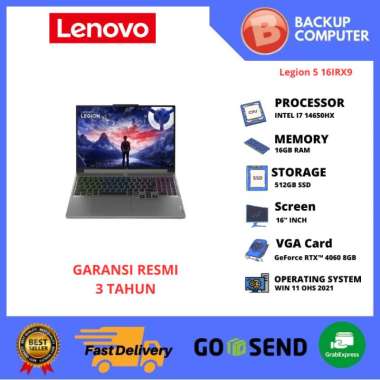 LAPTOP Legion 5 16IRX9 0AID INTEL i7-14650HX 16GB RAM/RTX 4060 8GB