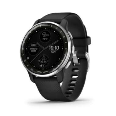 Garmin D2 Air X10 - GPS Smartwatch for Aviators, Stainless Steel Case, Silicone Band, 1.3" AMOLED Display