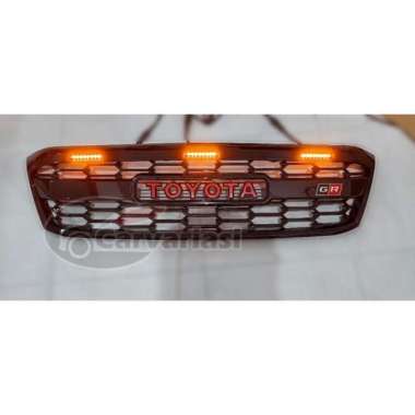 Grill Hilux vigo 2008 - 2011 Led Toyota GR Doff