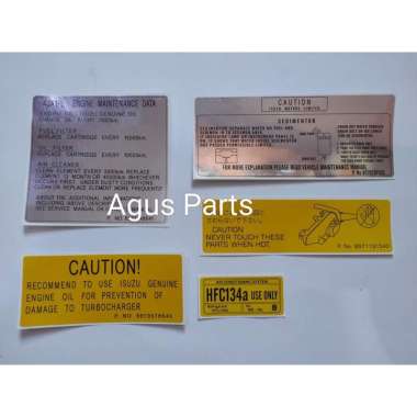 Isuzu Stiker Kap Mesin Panther Kapsul