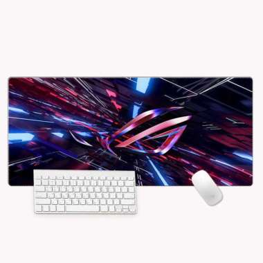 Kimsnot Mouse Pad Rubber ASUS ROG Logo Anti Slip 400x800x2mm K-48 Mousepad Panjang Kecil Besar Lebar