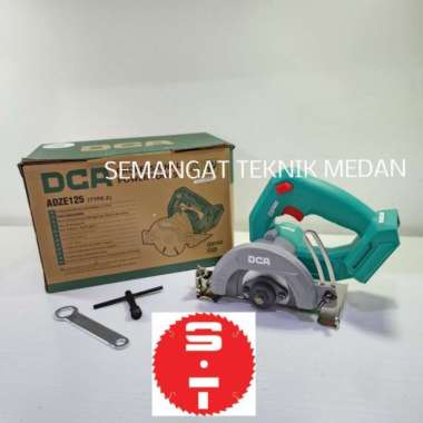 ADZE125 CORDLESS BATERAI MARBLE CUTTER POTONG KERAMIK 125MM 20V DCA