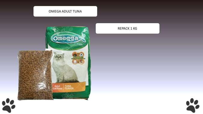 Makanan Kucing OMEGA TUNA Omegga Cat Food 1 KG