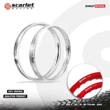 Scarlet Racing - Velg Pelek Rim Alloy Set Ring 17 140 18 160