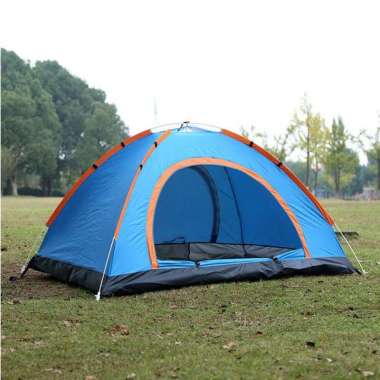 Tenda Camping Otomatis Lipat Portable Biru