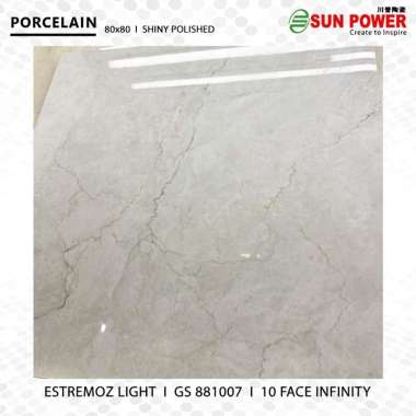 Granit Lantai Glossy Polished 80x80 - Estremoz Light | Sun Power