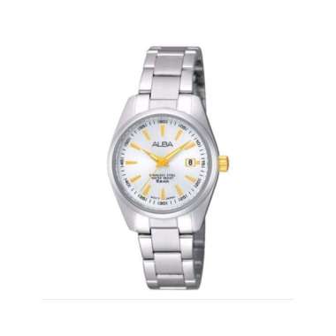 Jam Tangan Alba Prestige Wanita 100% Original Silver Stainless Steel AH7A23 X1