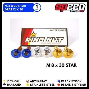 Baut M 8 x 30 Drat 12 x 30 Star Baut Probolt Stainless King Nut Gold