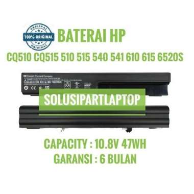 Baterai Batre Laptop HP COMPAQ ORIGINAL CQ510 6520 6520P 6530 510 515