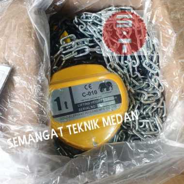 CHAIN BLOCK TAKEL KATROL HOIST 1TON 1 TON 15 METER 15 M ELEPHANT GAJAH