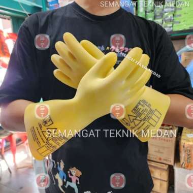 20KVA SARUNG TANGAN LISTRIK ELECTRICAL ELSEC GLOVE 36CM SECURA 20 KVA