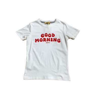 SPV Kaos Unisex Anak-Anak GOOD MORNING OFFWHITE - 4