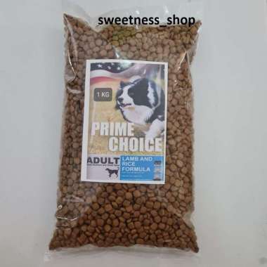 Prime choice lamb 1kg dog food