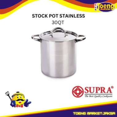 PANCI MASAK / STOCK POT STAINLESS 30QT SUPRA