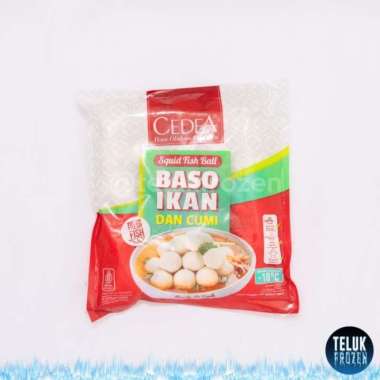 Cedea squid fish ball baso bakso ikan dan cumi 500gr 500 g gram halal premium seafood fishball